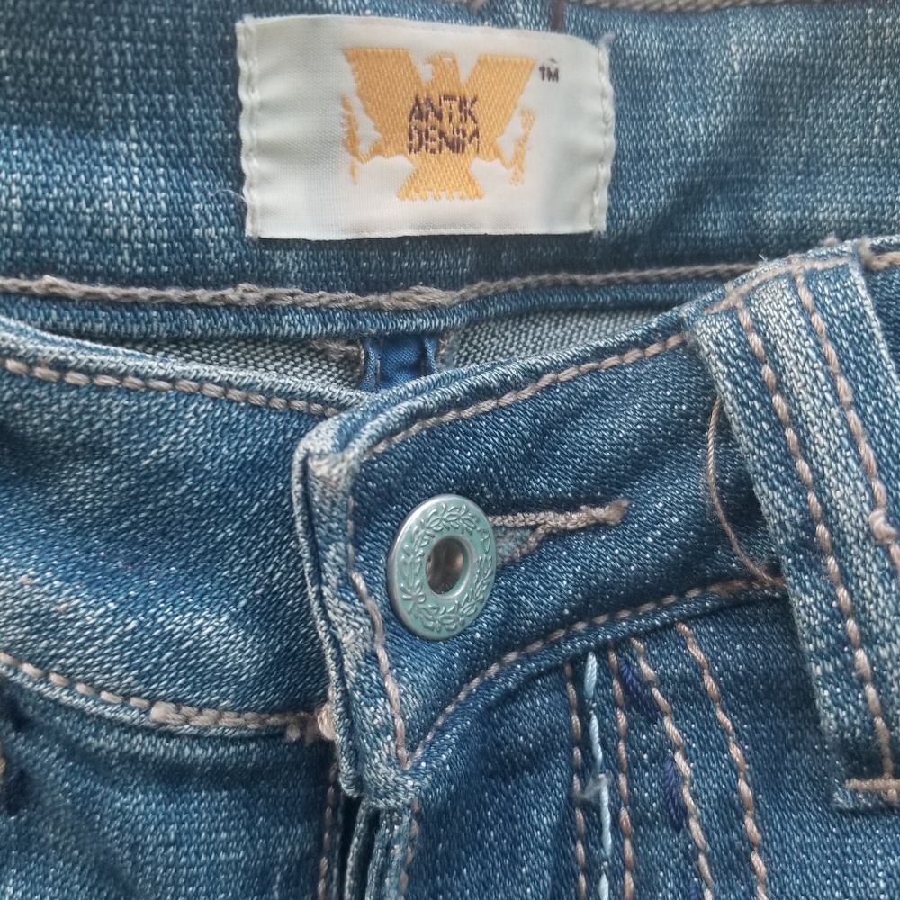 Antik Denim blue jeans slightly flared. - Picture 3 of 8